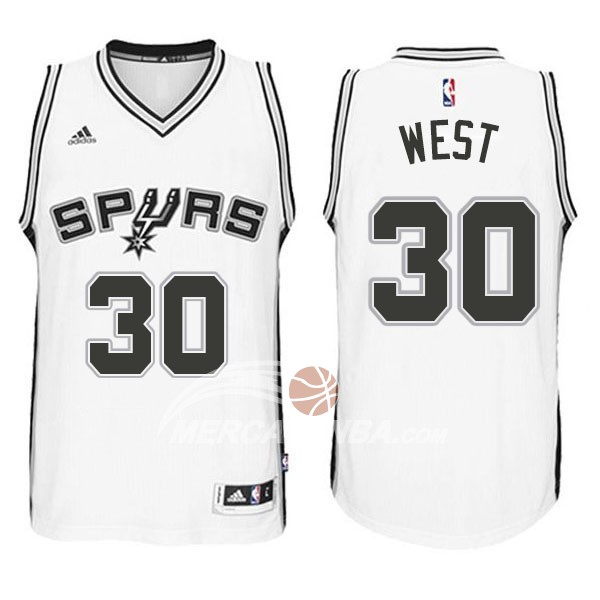 Maglia NBA West San Antonio Spurs Blanco